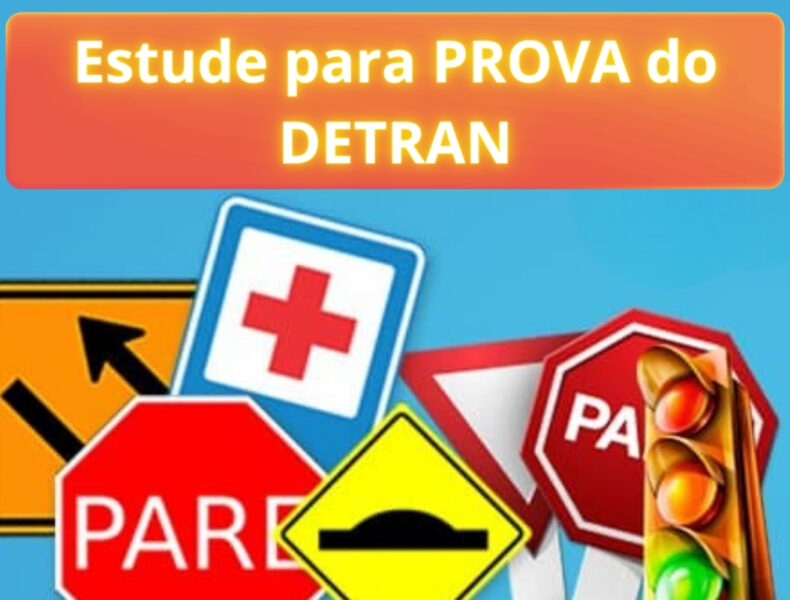 Placas trânsito, estudo, prova DETRAN.