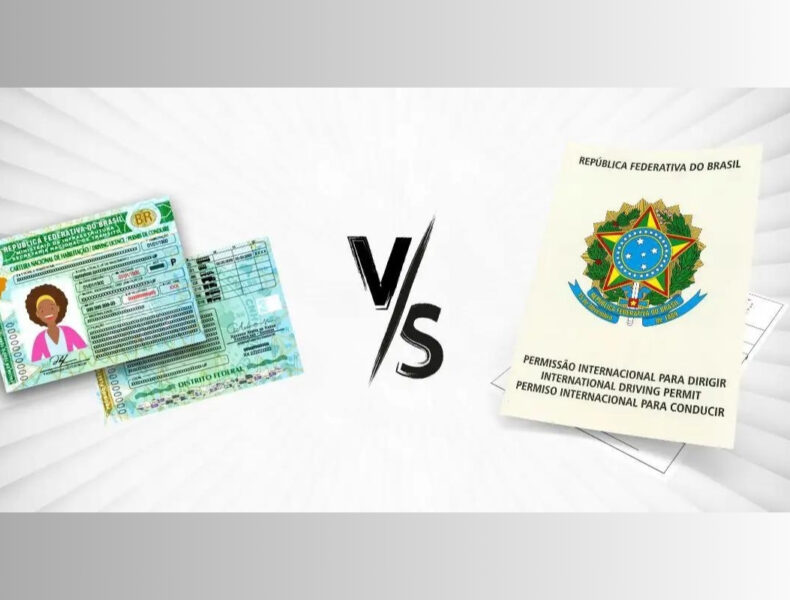 CNH brasileira versus Permissão Internacional Dirigir.