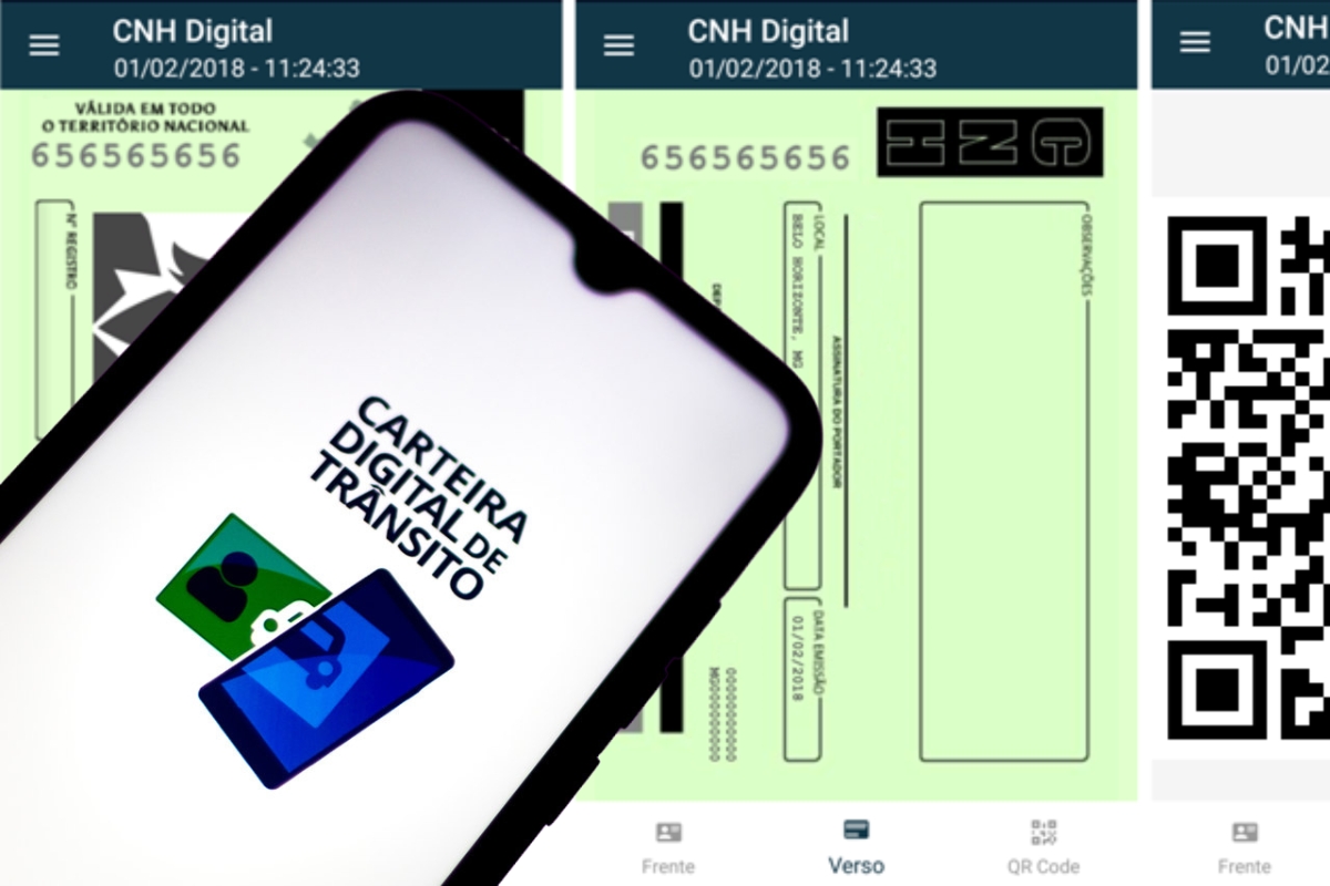 CNH Digital e QR Code no celular.